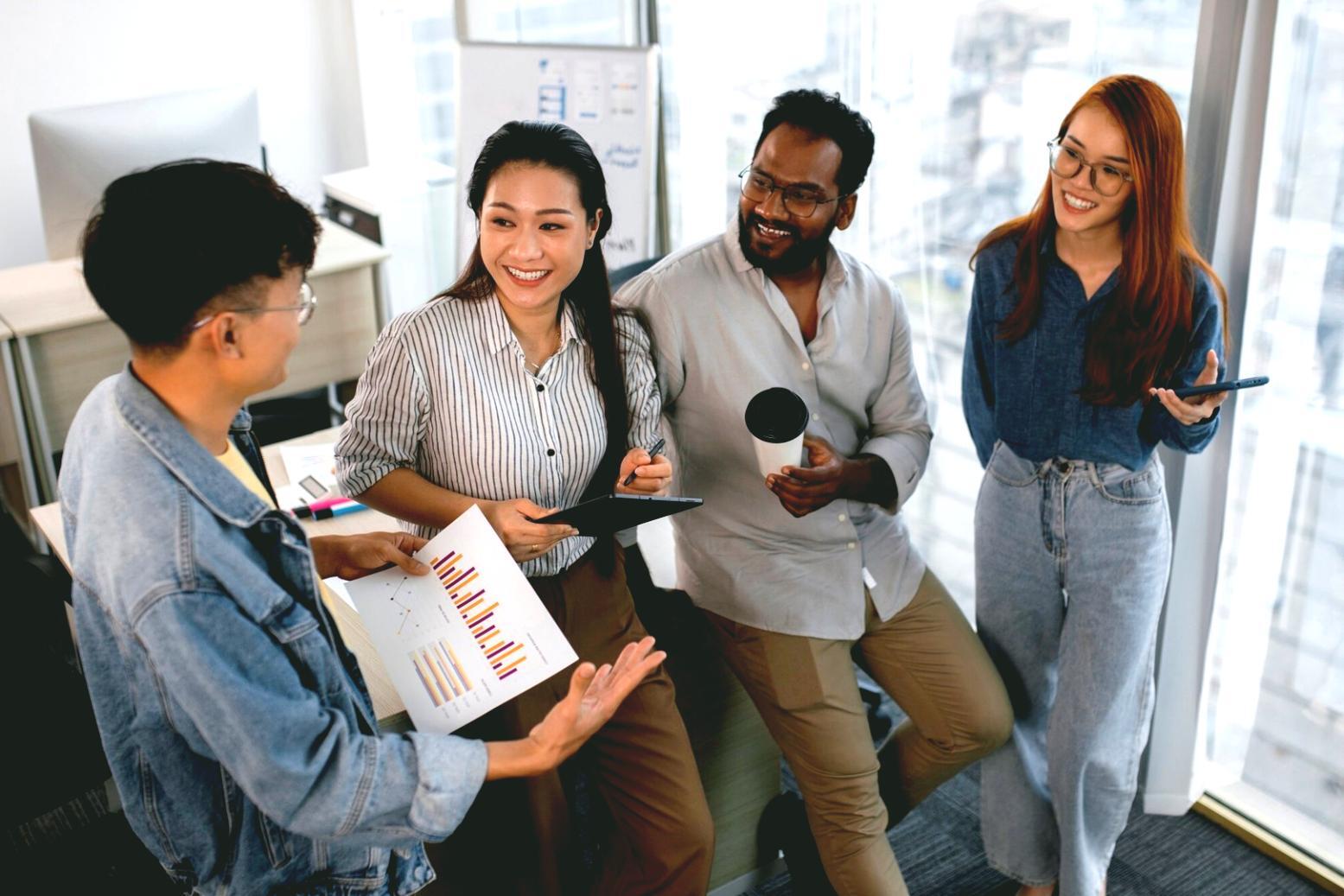 Gruppendiskussion und Ideenaustausch